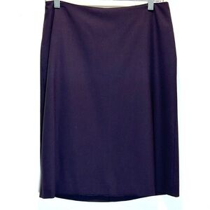 NWOT Calvin Klein Collection Lightweight Plum Wool Pencil Skirt, Italy - Size 8